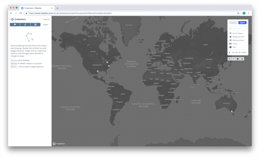 Create a map of your sales or customers with Mapbox | Sanderfish ...